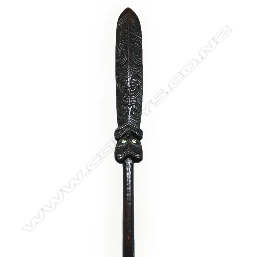 An early/mid 20thC carved Māori taiaha, Image 1++